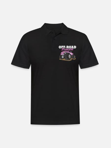 Offroad, 4x4, 4-Rad - Männer Poloshirt - Schwarz