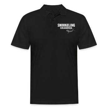 Schnorcheln, Schnorcheln, Tauchen, Unterwasser - Männer Poloshirt - Schwarz - Vorne - Kai (181cm)