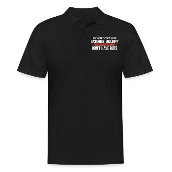 Gastroentérologie, Gastroentérologue - Polo Homme - noir - Devant - Kai (181cm)