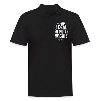 Gastroentérologie, Gastroentérologue - Polo Homme - noir - Devant - Kai (181cm)