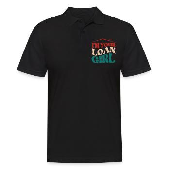 Loans, mortgages, credit assistance pilots - Men's Polo Shirt - black - Front - Kai (181cm)