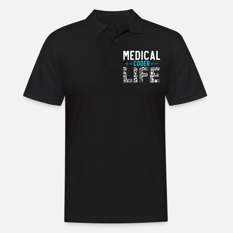 Codeur médical Programmeur médical - Polo Homme - noir