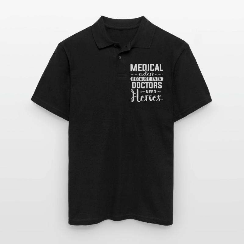 Medical Encoder Medical Programmer Men's Polo Shirt