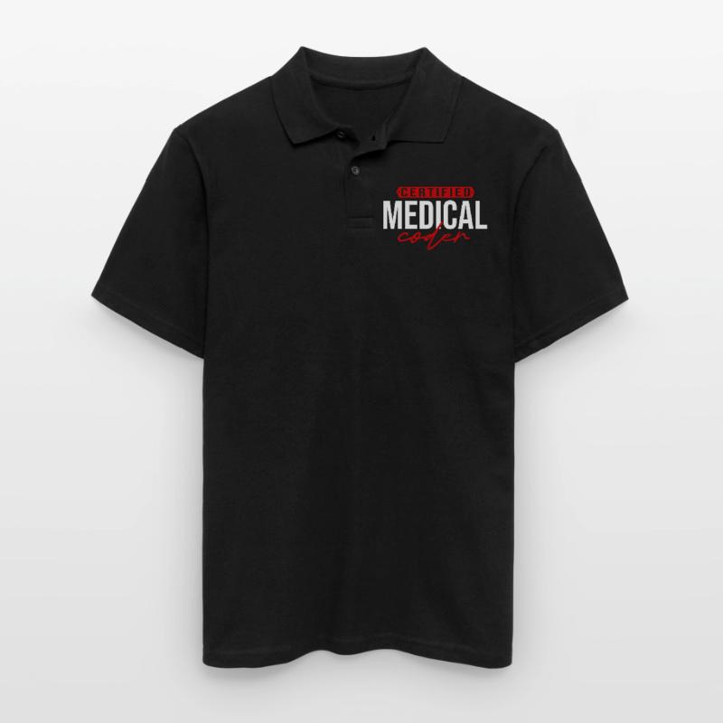 Medical Encoder Medical Programmer Men's Polo Shirt