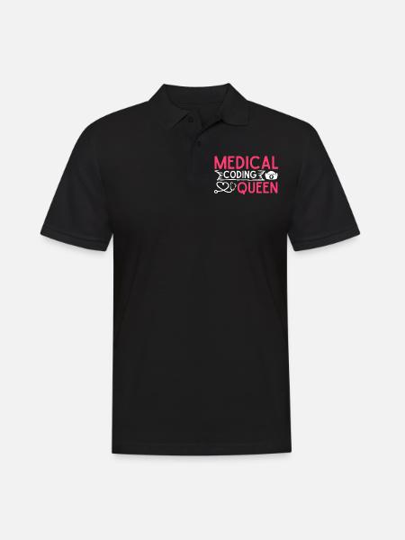 Medical Encoder Medical Programmer - Men's Polo Shirt - black