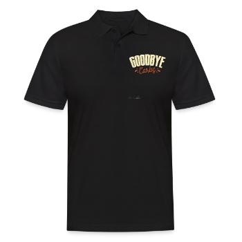 Keto-Diät, Kohlenhydratfreie Ernährung, Keto - Männer Poloshirt - Schwarz - Vorne - Kai (181cm)