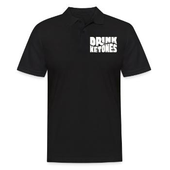 Keto-Diät, Kohlenhydratfreie Ernährung, Keto - Männer Poloshirt - Schwarz - Vorne - Kai (181cm)