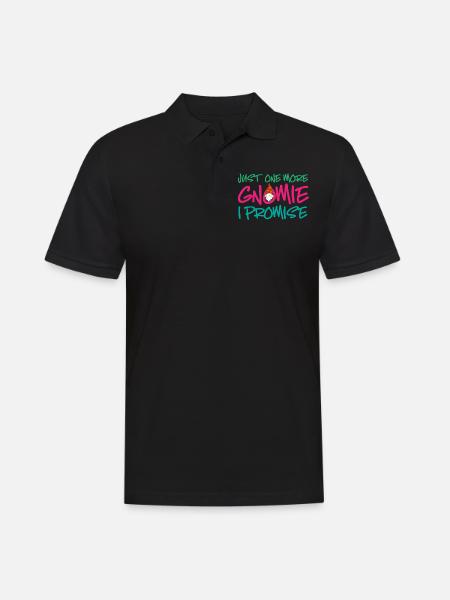 Gnome - Gnomsammeln - Gnome -Sammler - Männer Poloshirt - Schwarz
