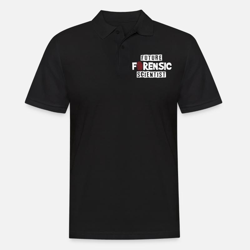 Forensiker Kostüm - Männer Poloshirt - Schwarz