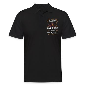 vétérinaire, vétérinaire, vétérinaire - Polo Homme - noir - Devant - Kai (181cm)