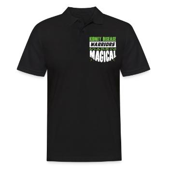 Bewusstsein Für Nierenerkrankungen, Niere - Männer Poloshirt - Schwarz - Vorne - Kai (181cm)