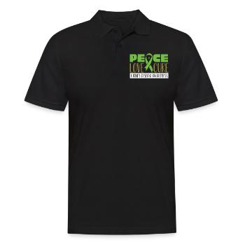 Bewusstsein Für Nierenerkrankungen, Niere - Männer Poloshirt - Schwarz - Vorne - Kai (181cm)