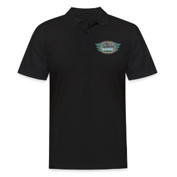 Eisenbahn Fanatiker Dampflokomotive Zugliebhaber - Männer Poloshirt - Schwarz - Vorne - Kai (181cm)