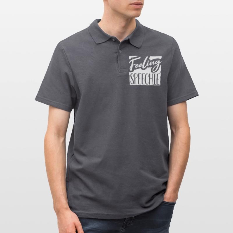 Speech-language pathology, speech-language pathologist Men's Polo Shirt