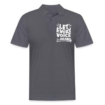Orthophonie, orthophoniste - Polo Homme - charbon - Devant - Nico (186cm)