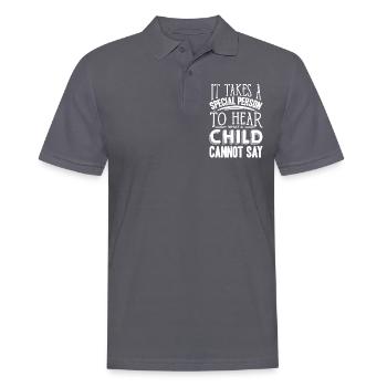 Orthophonie, orthophoniste - Polo Homme - charbon - Devant - Nico (186cm)