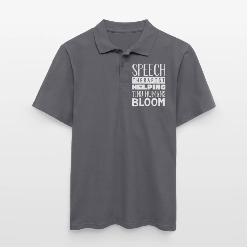 Speech-language pathology, speech-language pathologist Men's Polo Shirt
