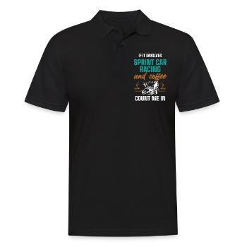 Sprint car races, sprint cars, dirt track races - Men's Polo Shirt - black - Front - Kai (181cm)
