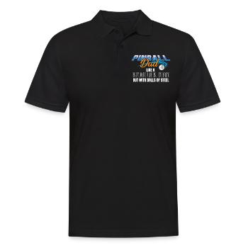 Pinball player - Men's Polo Shirt - black - Front - Kai (181cm)