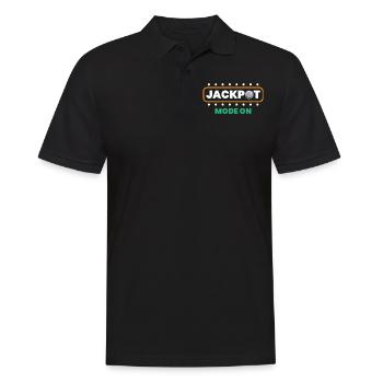 Pinball player - Men's Polo Shirt - black - Front - Kai (181cm)