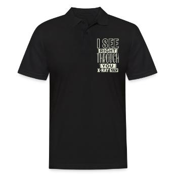 Xray Tech, Xray -Techniker - Männer Poloshirt - Schwarz - Vorne - Kai (181cm)