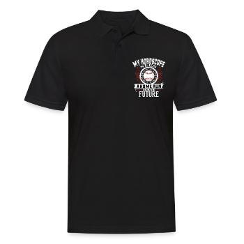 Joueur de baseball drôle Homerun Horoscope - Polo Homme - noir - Devant - Kai (181cm)