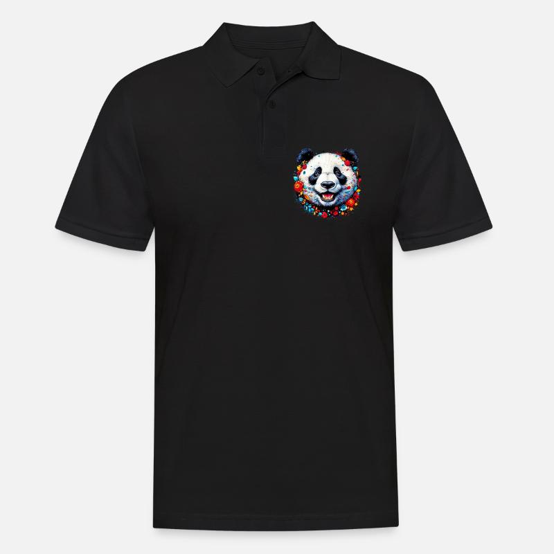 Panda - Polo Homme - noir