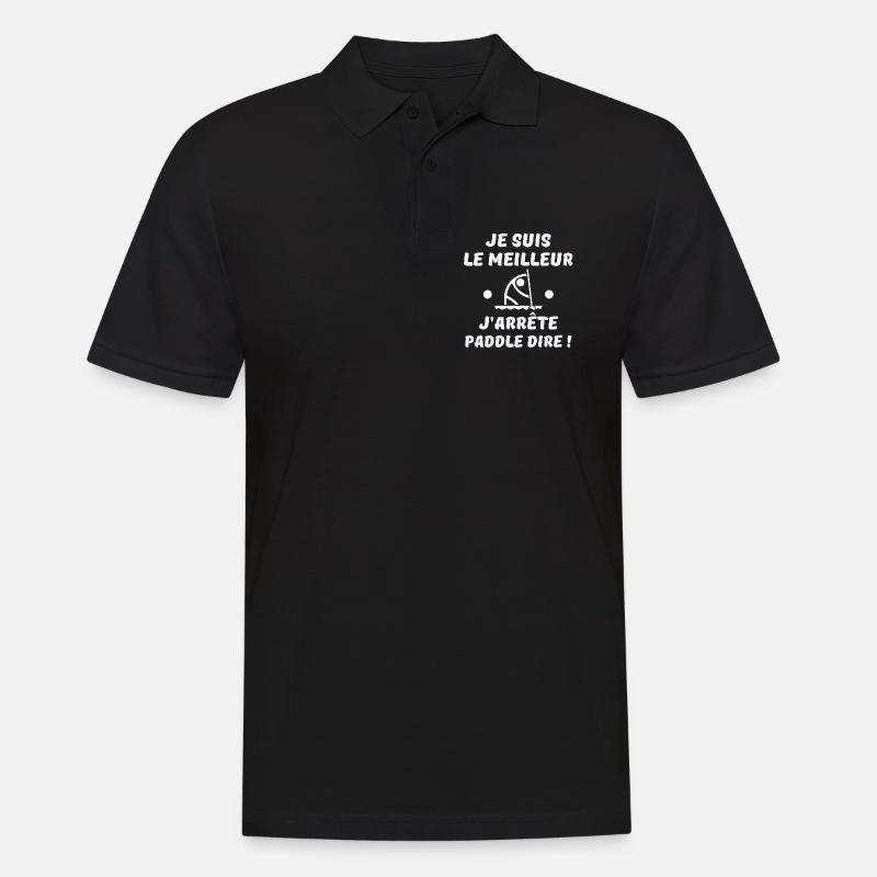 paddle, paddle board, paddle - Men's Polo Shirt - black