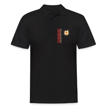 Oldenburg - Männer Poloshirt - Schwarz - Vorne - Kai (181cm)
