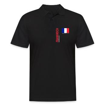 Bordeaux - Männer Poloshirt - Schwarz - Vorne - Kai (181cm)