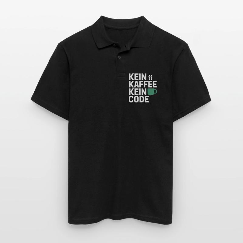 No Coffee No Code Programmer Computer Scientist Men's Polo Shirt