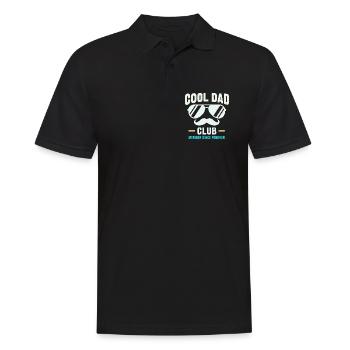 Cool Dad Club, Lustiges Vatertag Papa Hoodie - Männer Poloshirt - Schwarz - Vorne - Kai (181cm)