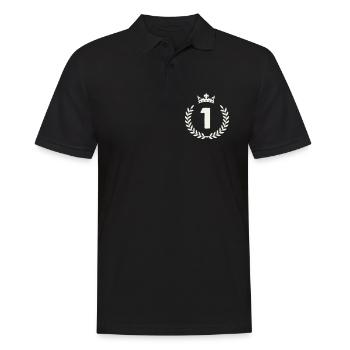 Couronne du gagnant numéro un - Polo Homme - noir - Devant - Kai (181cm)