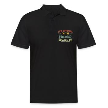 Schwiegersohn Geschenk Geburtstag Lustig Geschenke - Männer Poloshirt - Schwarz - Vorne - Kai (181cm)