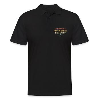 Bester Patenonkel Taufpate Geschenk Pate Paten - Männer Poloshirt - Schwarz - Vorne - Kai (181cm)