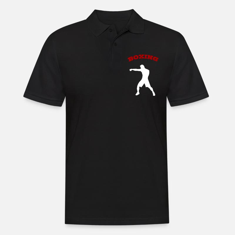 Boxer Boxen Kämpfer - Männer Poloshirt - Schwarz