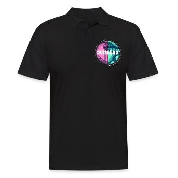 Duisburg Deutschland Stadt Skyline Heimat Liebe - Männer Poloshirt - Schwarz - Vorne - Kai (181cm)