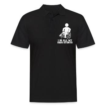 I Do All My Own Stunts - Men's Polo Shirt - black - Front - Kai (181cm)