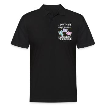 Axolotl salamandre de mer mexicaine amphibiens - Polo Homme - noir - Devant - Kai (181cm)