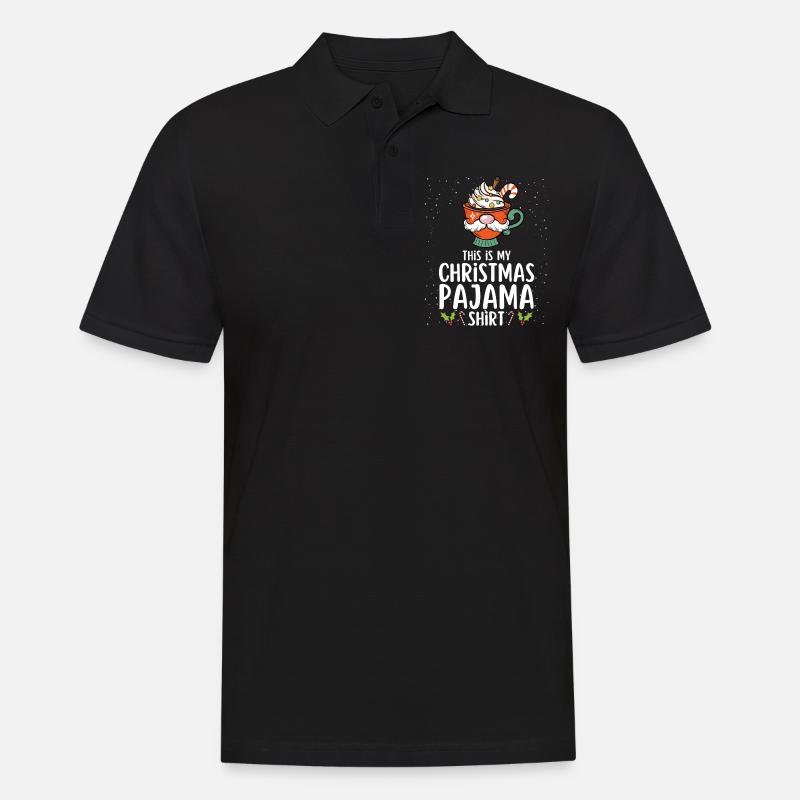 Pyjama de Noël Pyjama Chemise de nuit - Polo Homme - noir