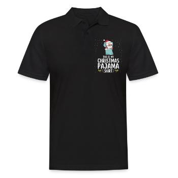 Pyjama de Noël Pyjama Chemise de nuit - Polo Homme - noir - Devant - Kai (181cm)