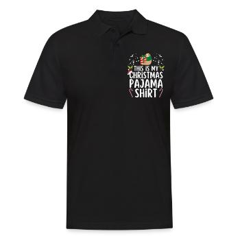 Christmas Pajamas Pajamas Sleepshirt - Men's Polo Shirt - black - Front - Kai (181cm)