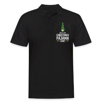 Pyjama de Noël Pyjama Chemise de nuit - Polo Homme - noir - Devant - Kai (181cm)