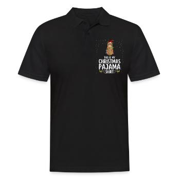 Pyjama de Noël Pyjama Chemise de nuit - Polo Homme - noir - Devant - Kai (181cm)