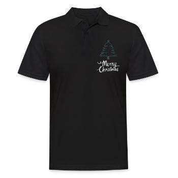 Joyeux Noël Drôle de Chemise de Noël - Polo Homme - noir - Devant - Kai (181cm)