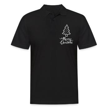 Joyeux Noël Drôle de Chemise de Noël - Polo Homme - noir - Devant - Kai (181cm)