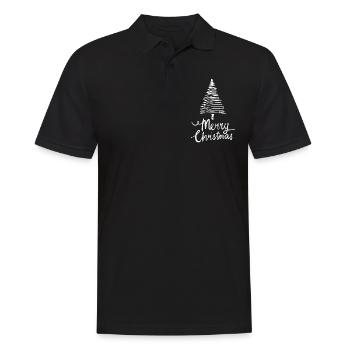 Joyeux Noël Drôle de Chemise de Noël - Polo Homme - noir - Devant - Kai (181cm)