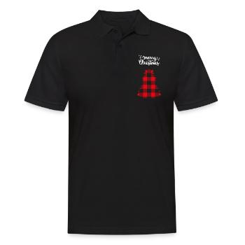 Joyeux Noël Drôle de Chemise de Noël - Polo Homme - noir - Devant - Kai (181cm)