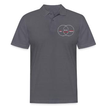 Cadeau pour sportif Workout WOD Musculation Sport - Polo Homme - charbon - Devant - Nico (186cm)