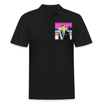 Je suis le chef, fin de l’histoire - Polo Homme - noir - Devant - Kai (181cm)